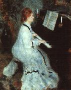 Pierre Renoir Lady at Piano oil painting